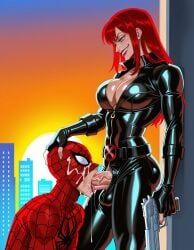 black_widow_(marvel), natasha_romanoff, peter_parker, spider-man, avengers
