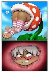 blonde_hair, brown_fur, feet, femboy, foot_fetish