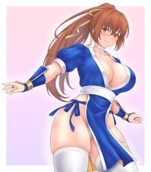 kasumi_(doa), dead_or_alive, kumasan_(kumazonjp), 1girls, big_breasts