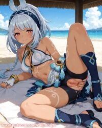 mualani_(genshin_impact), genshin_impact, aianoart, 1girl, after_anal