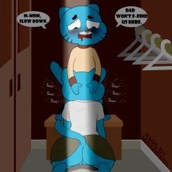 gumball_watterson, nicole_watterson, the_amazing_world_of_gumball, inprogress, anthro