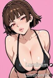 makoto_niijima, persona, persona_5, lumiram, 1girl