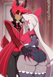 alastor_(hazbin_hotel), vaggi_(hazbin_hotel), vaggie, hazbin_hotel, vivienne_medrano