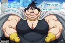 nana_shimura, my_hero_academia, rtenzo, chubby, fat