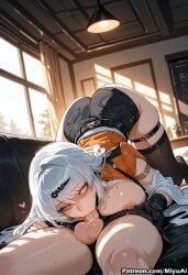 yixuan_(zenless_zone_zero), zenless_zone_zero, miyuai, 1boy, 1girl