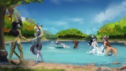 conrie, anthro, breasts, butt, canid