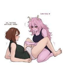 mina_ashido, ochako_uraraka, my_hero_academia, xherr, bulge