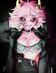 mina_ashido, my_hero_academia, shounen_jump, holic_fz, amber_eyes