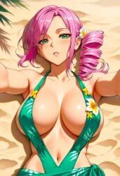 tenchi_muyo!, toongenai, 1girls, anime_girl, beach