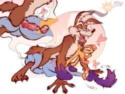 road_runner_(looney_tunes), wile_e._coyote, looney_tunes, warner_brothers, ambiguous_gender