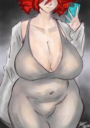 kasane_teto, utau, artist_request, 1girls, belly