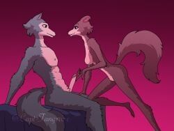 juno_(beastars), legoshi_(beastars), beastars, capt-tangerine, abs