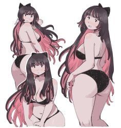 stocking_anarchy, panty_&_stocking_with_garterbelt, heidi_central, ass_focus, blue_nails