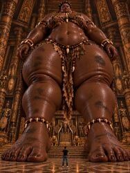 african_mythology, african, african_female, attire, barefoot