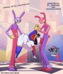 bubble_(the_amazing_digital_circus), evil_jax_(the_amazing_digital_circus), jax_(the_amazing_digital_circus), pomni_(the_amazing_digital_circus), the_amazing_digital_circus
