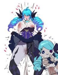 gwen_(league_of_legends), league_of_legends, kurenaiz1, 1boy, 1girls