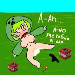 creeper, creeper_(minecraft), creeper_girl, minecraft_mob, minecraft