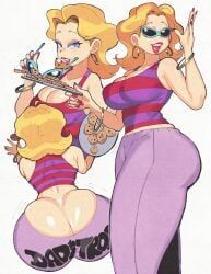 neighbor_lady, cartoon_network, dexter's_laboratory, inkerton-kun, 1girl