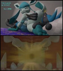 glaceon, lucario, pokemon_(species), pokemon, 2boys