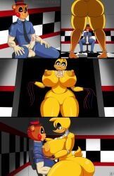 chica_(fnaf), nightguard, withered_chica, five_nights_at_freddy's, five_nights_at_freddy's_2