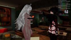 vrchat, lilyvr, 1female, 1futa, 1girls