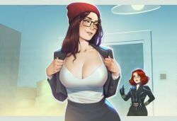 black_widow_(marvel), darcy_lewis, natasha_romanoff, avengers, marvel