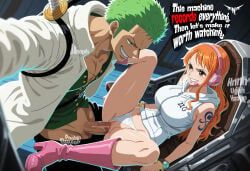 nami_(one_piece), roronoa_zoro, one_piece, ntrkage, 1boy