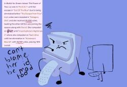 liy_(bfdi), battle_for_dream_island, object_shows, anonymous_artist, animal_genitalia