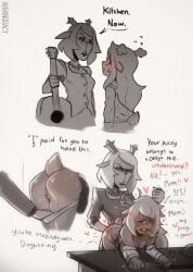 carol_holiday, noelle_holiday, deltarune, undertale_(series), bangdacy