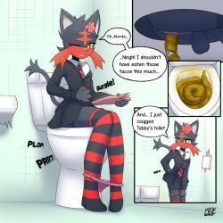 fan_character, generation_7_pokemon, litten, pokemon_(species), nintendo