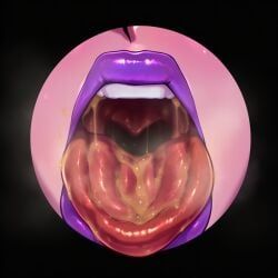 bustybunz, 1girl, cum, cum_in_mouth, detailed_tongue