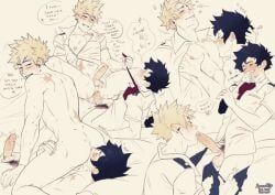 izuku_midoriya, katsuki_bakugou, my_hero_academia, spacenipnops, 2boys