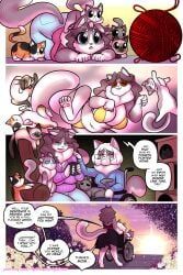 thetransformistress, 4_toes, after_transformation, anthro, ball_of_yarn