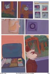 anthro, bed, bench, bodily_fluids, cheek_tuft