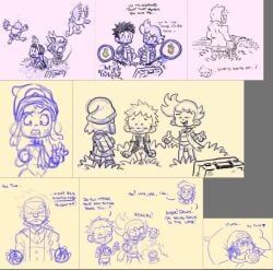 barry_(pokemon), dawn_(pokemon), lucas_(pokemon), pokemon_(species), professor_rowan