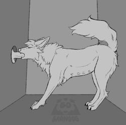 barndog_(barndog), barndog, animal_genitalia, animal_vulva, back_and_forth