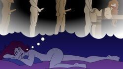 bent_over, bent_over_table, dreaming, dreaming_about_sex, fucked_from_behind
