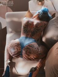 cheri_nowlin, cyberpunk_2077, faceless_xxx, 1girls, anal