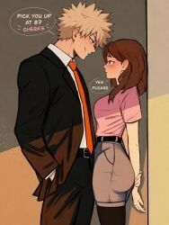 bakugou_katsuki, katsuki_bakugou, ochako_uraraka, uraraka_ochako, boku_no_hero_academia