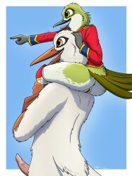 sarah_(fish_birb), fish_birb, anthro, avian, beak