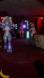burntrap, glamrock_chica_(fnaf), roxanne_wolf_(fnaf), springtrap, springtrap_(fnaf)