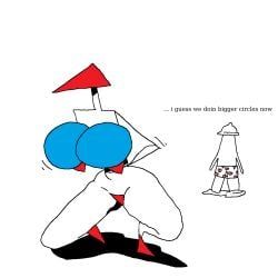 ciircuit, 1boy, 1girls, breast_expansion, breasts