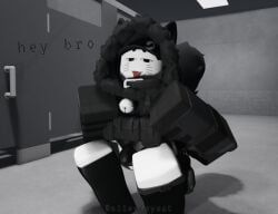 robloxian, roblox, asking_for_it, bell_collar, big_butt