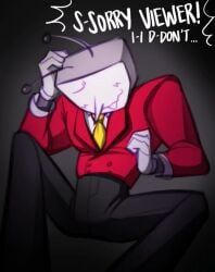 tenna_(deltarune), deltarune, begging_for_more, blushing_at_viewer, clothed