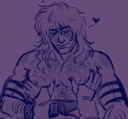 gyro_zeppeli, johnny_joestar, jojo's_bizarre_adventure, steel_ball_run, hairy_chest