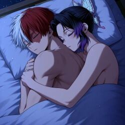 kochou_shinobu, shinobu_kocho, shouto_todoroki, todoroki_shouto, boku_no_hero_academia