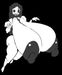 her_(imscared), whiteface, imscared, submarichamomi2, 1girls