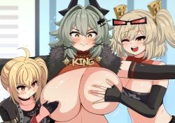 burnice_white, caesar_king, caesar_king_(zenless_zone_zero), luciana_de_montefio, zenless_zone_zero