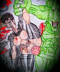 female_guts, guts_(berserk), berserk, 1girls, big_breasts