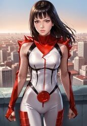 hibana, nightshade_(game), armored_female, black_hair, female
